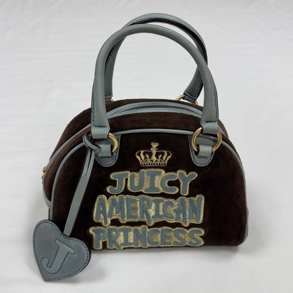 Vintage Juicy Couture Mini Bowler Bag Purse American Princess Handbag Y2K RARE - Picture 2 of 15